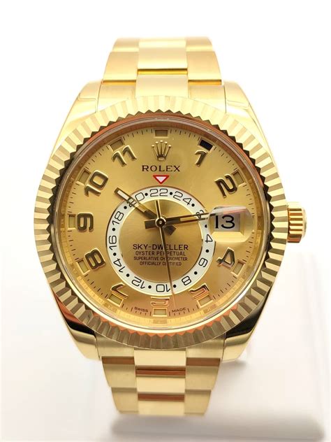 rolex sky-dweller gold price